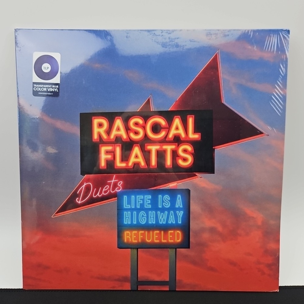 Rascal Flatts -Life Is A Highway Refueled Duets Transparent Blue Vinyl LP